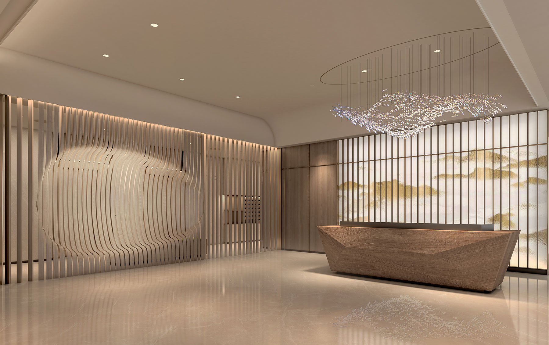 大型設計_公共空間作品_皇翔建設∣柏悅公共門廳設計規劃案_照片01