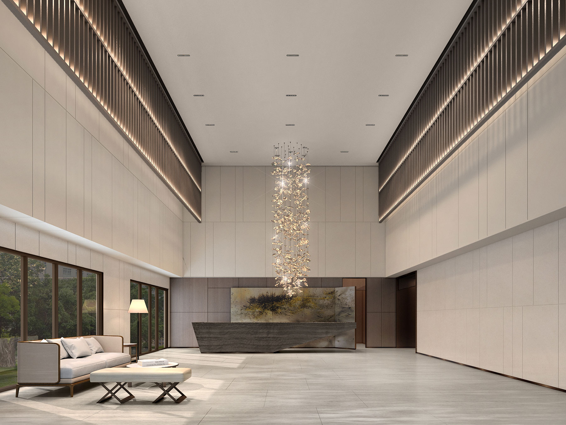 大型設計_公共空間作品_皇翔建設∣新莊派出所公共門廳設計規劃案_照片01