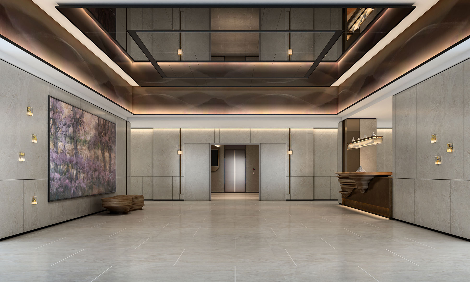 大型設計_公共空間作品_皇翔建設∣頂埔公共門廳設計規劃案_照片01